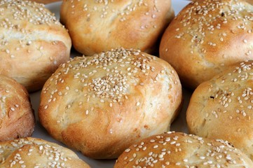 Sesame Seed Bread Buns © Arena Photo UK
