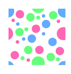 Colour bubbles seamless background