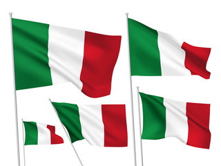 Italy vector flags