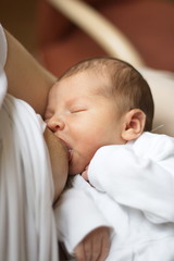 Baby breast-feeding