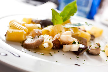 Pasta with mushrooms