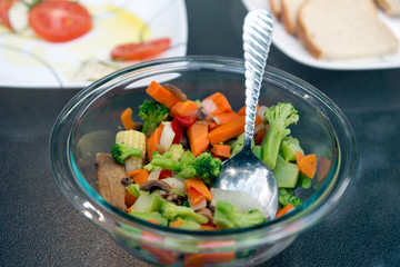 Vegetable and mozarella salad