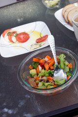 Vegetable and mozarella salad