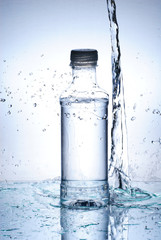 Water splash out of glass