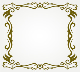 Calligraphic design element and page decoration