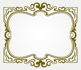 Calligraphic design element and page decoration