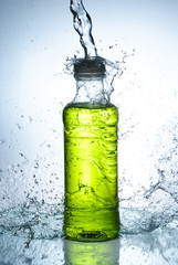 Water splash out of glass