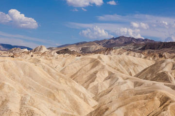 Fototapeta na wymiar Eroded Ridges At Zabriskie Point, Death Valley National Park, Ca
