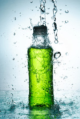 Water splash out of glass
