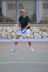 Middle-Aged Tennis Player
