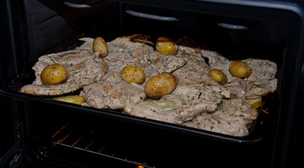 cocinando solomillos en el horno