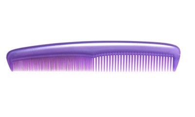 pink comb on a white background