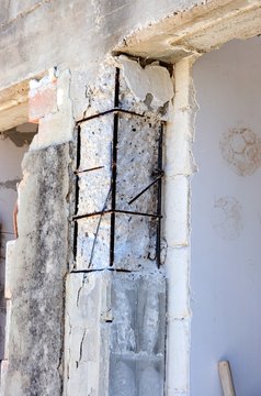 Pilastro in cemento armato da rinforzare