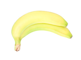 Bunch of bananas isolated on white background