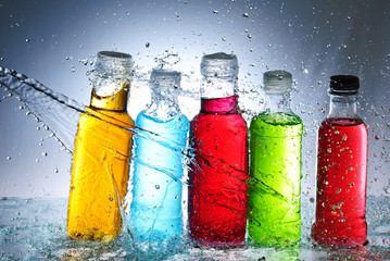 Water splash out of glass