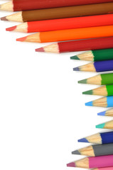 Colorful pencils isolated