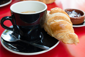 coffee and croissants