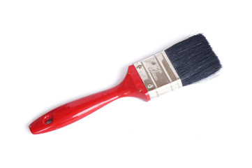 old brush  on white background