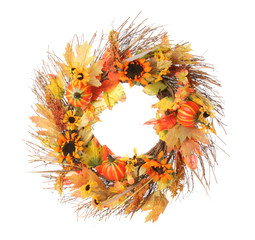 Naklejka premium Thanksgiving wreath
