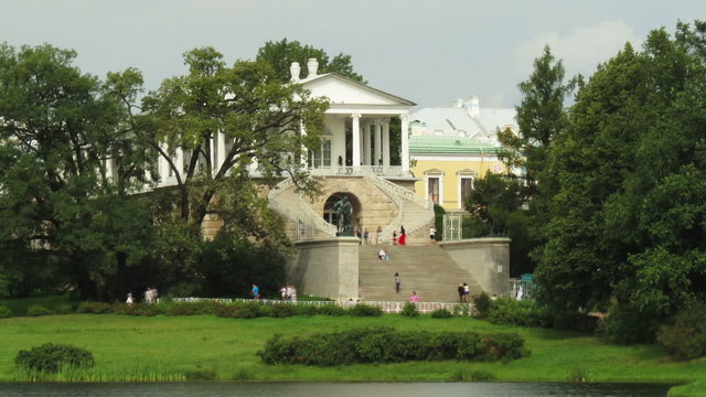 Kameron Gallery and lake, Tsarskoe selo,St. Petersburg,Russia