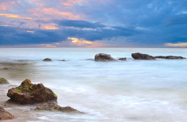 soft feeling of sunset at dusk