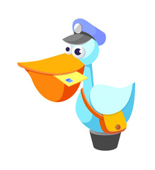 icon letter and bird