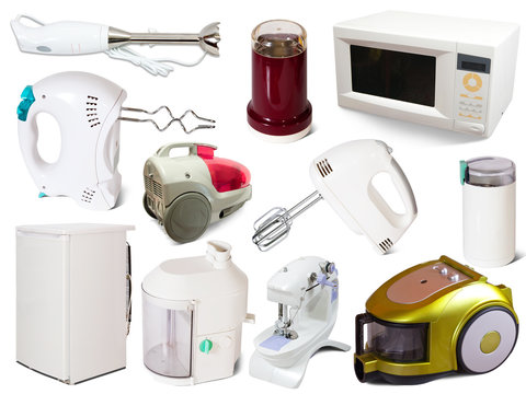 Set of  household appliances