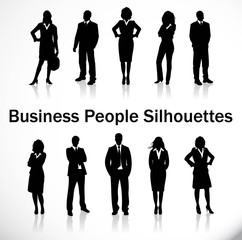business people silhouettes