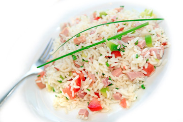 Bunte Reissalat