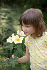 Mädchen mit Rose