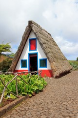 Fototapeta na wymiar typowy dom na Maderze