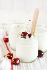 yoghurt with cherry