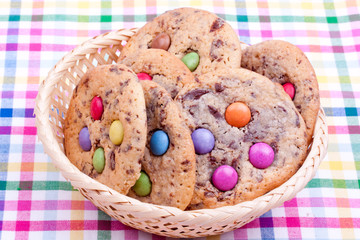 cookies with chocolate