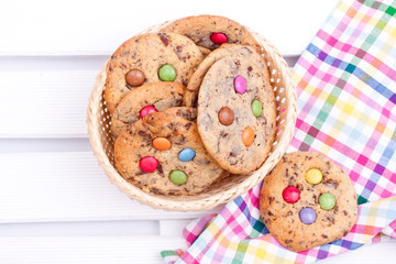 cookies with chocolate