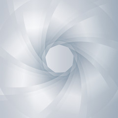 Abstract background, transparent grey with spiral, shutter theme
