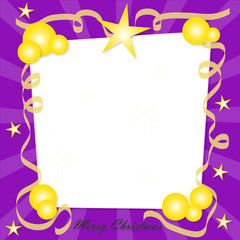 christmas card violet