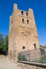 St. Maria Maggiore Belltower Basilica. Tuscania. Lazio. Italy.