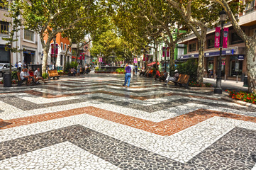 Gandia, Paseo de las Germanías, Valencia, España