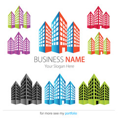 Company (Business) Logo Design, Vector, Building,