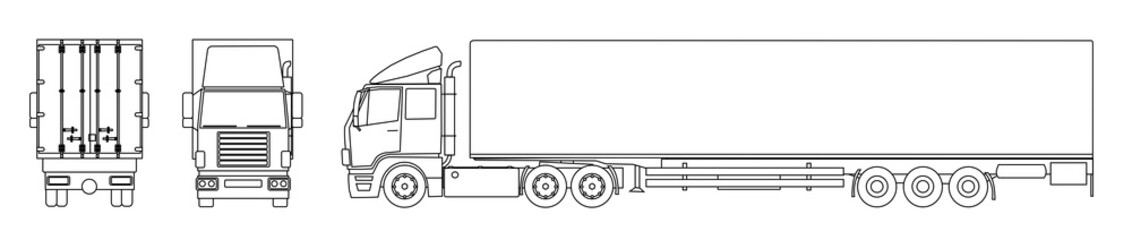 Semitrailer truck