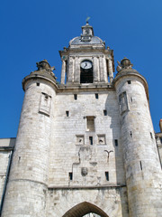 Fototapeta na wymiar wieża zegarowa, La Rochelle, Francja