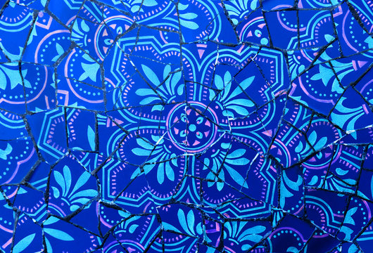 Blue mosaic