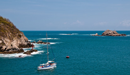 Obraz premium Yacht with tourists