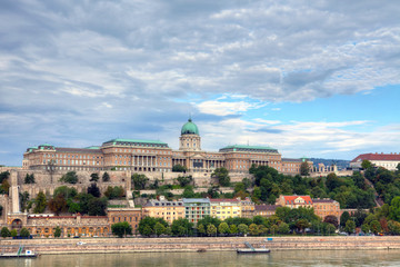 Fototapeta premium Cityscape with the Royal Palace in Budapest