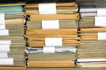 A stack of documents