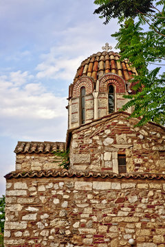 grèce; Athènes : église byzantine