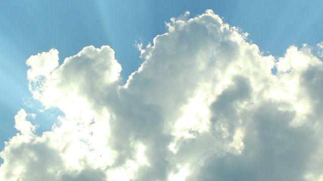 Clouds with sun rays