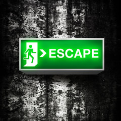 Emergency exit sign