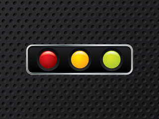 Horizontal traffic light design
