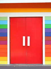 colorful door